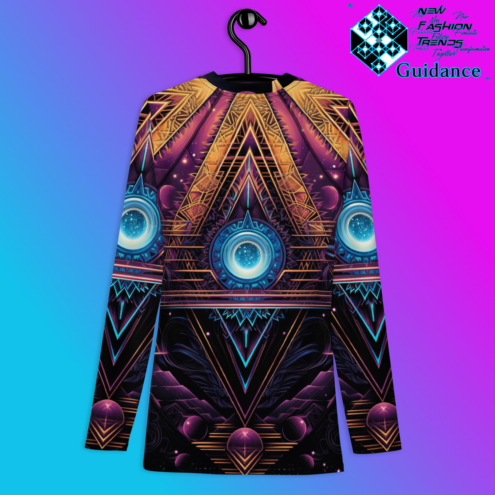 Ephemeral Opulence Psychedelic Long Sleeve Rash Guard by XGuidance XS 2