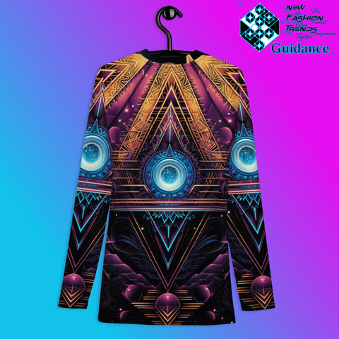 Ephemeral Opulence Psychedelic Long Sleeve Rash Guard by XGuidance XS 2