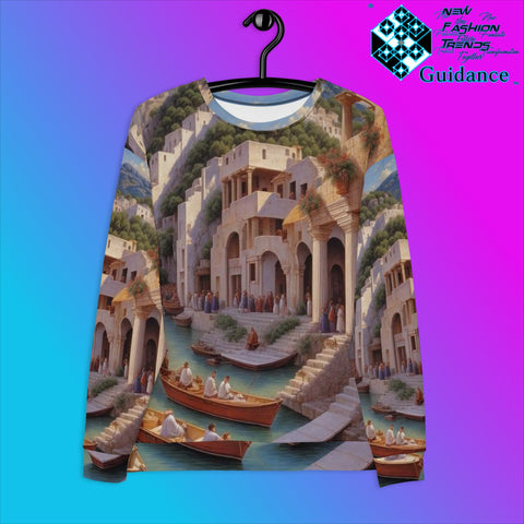 Eternal Loop Artistry Sweatshirt with Spiral Design by XGuidance XS 1
