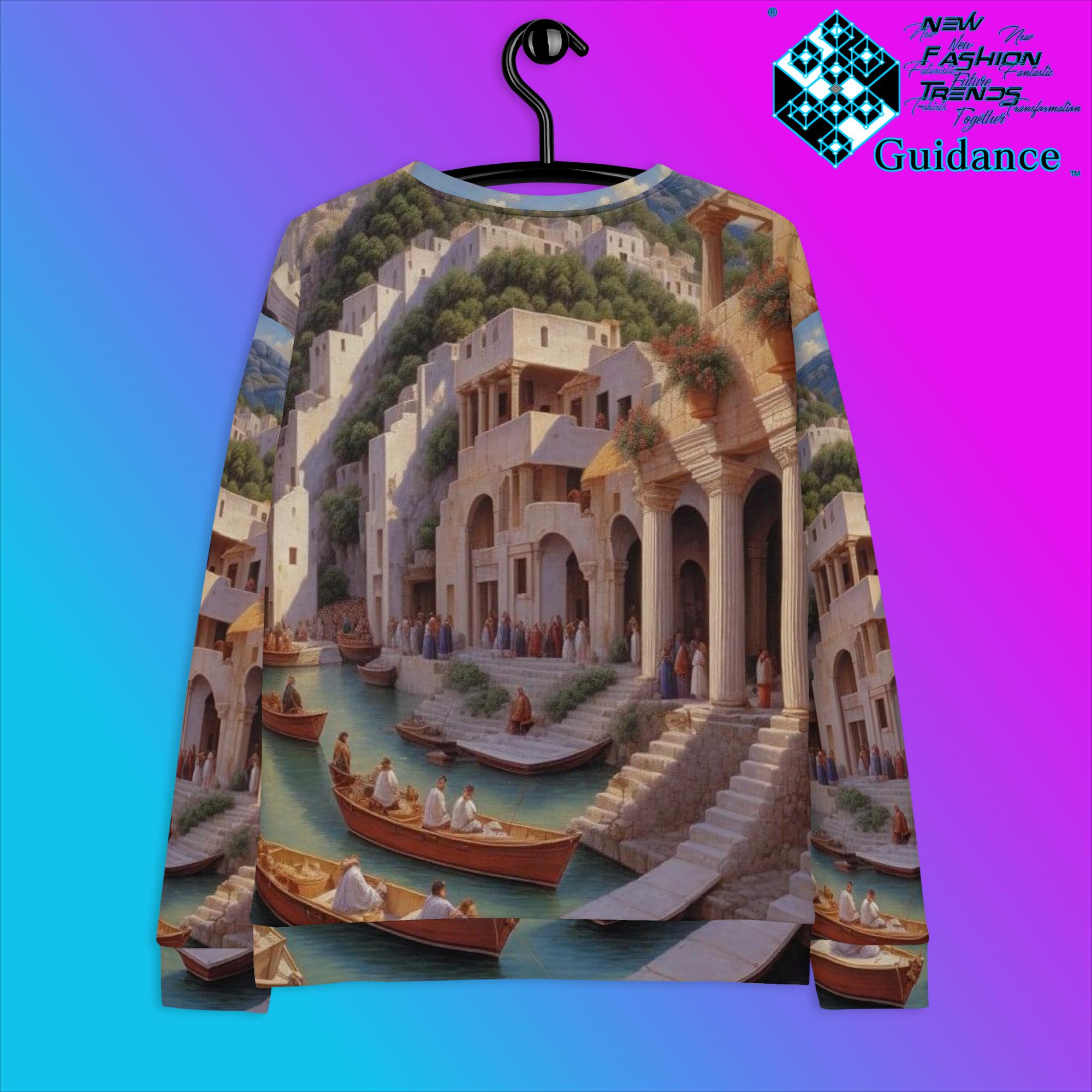 Eternal Loop Artistry Sweatshirt with Spiral Design by XGuidance XS 2