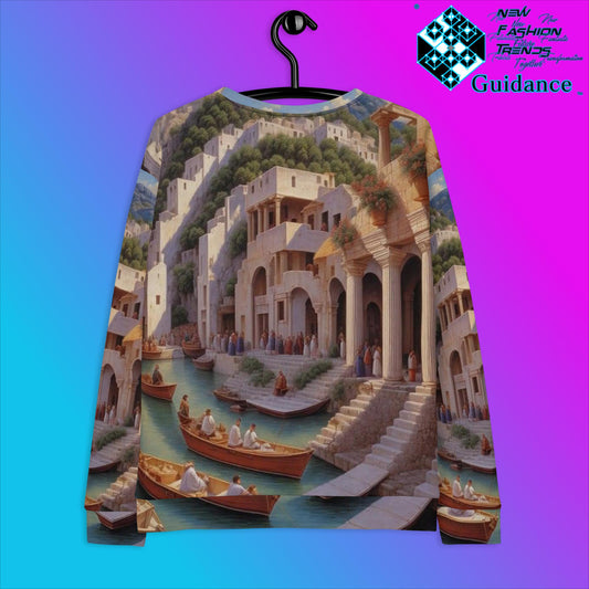 Eternal Loop Artistry Sweatshirt with Spiral Design by XGuidance XS 2