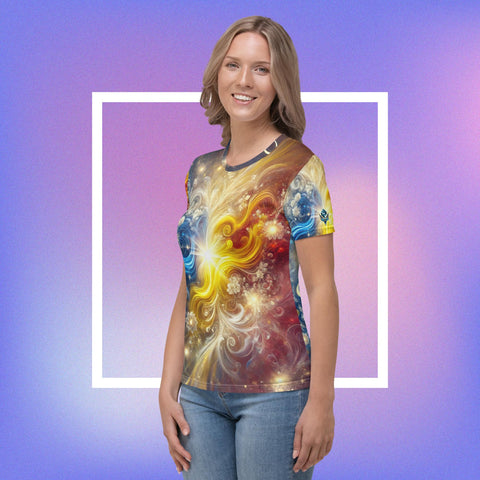 Eternal Romania Tee – Patriotic Cosmic Tricolor T-Shirt by XGuidance XS 3
