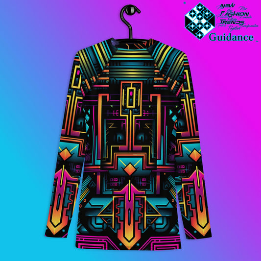 Ethereal Circuitry Rash Guard Swim Shirt Rash Guard by XGuidance XS 2