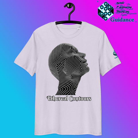 Ethereal Contours Tee – Flowing Lines of Inner Vision by XGuidance Lavender 14