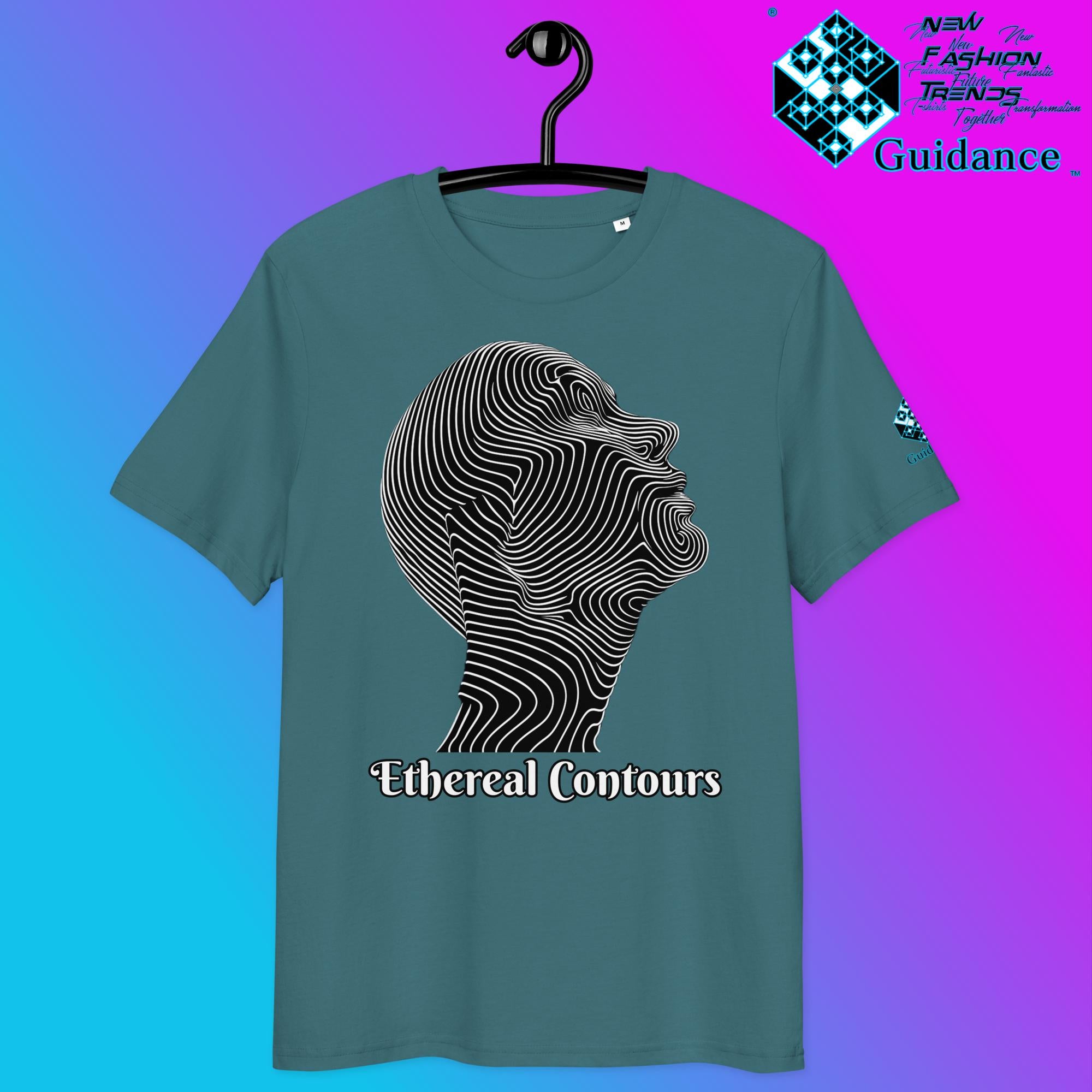 Ethereal Contours Tee – Flowing Lines of Inner Vision by XGuidance Stargazer 15