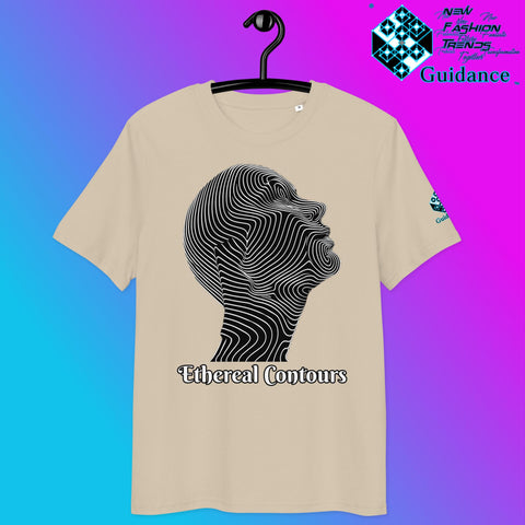 Ethereal Contours Tee – Flowing Lines of Inner Vision by XGuidance Desert Dust 9