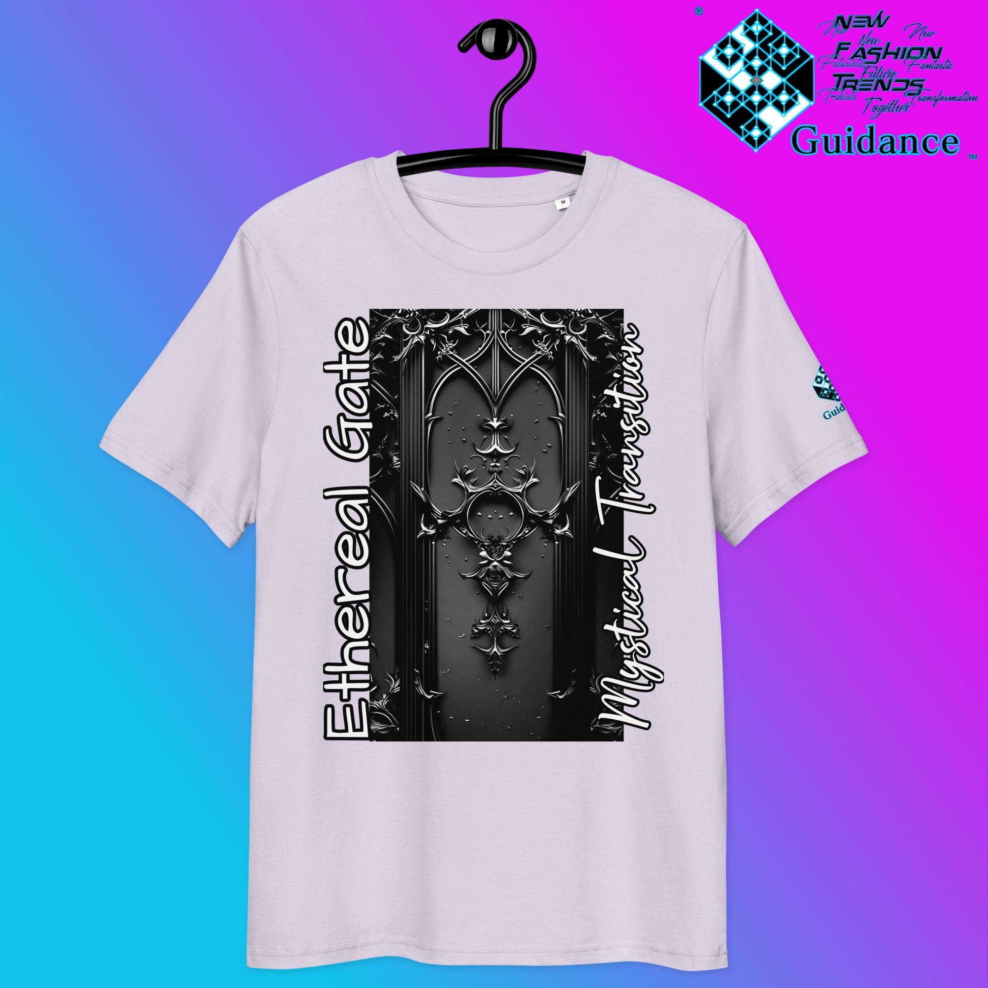 Ethereal Gate T-Shirt – Gothic Portal & Floral Mystery by XGuidance Lavender 10