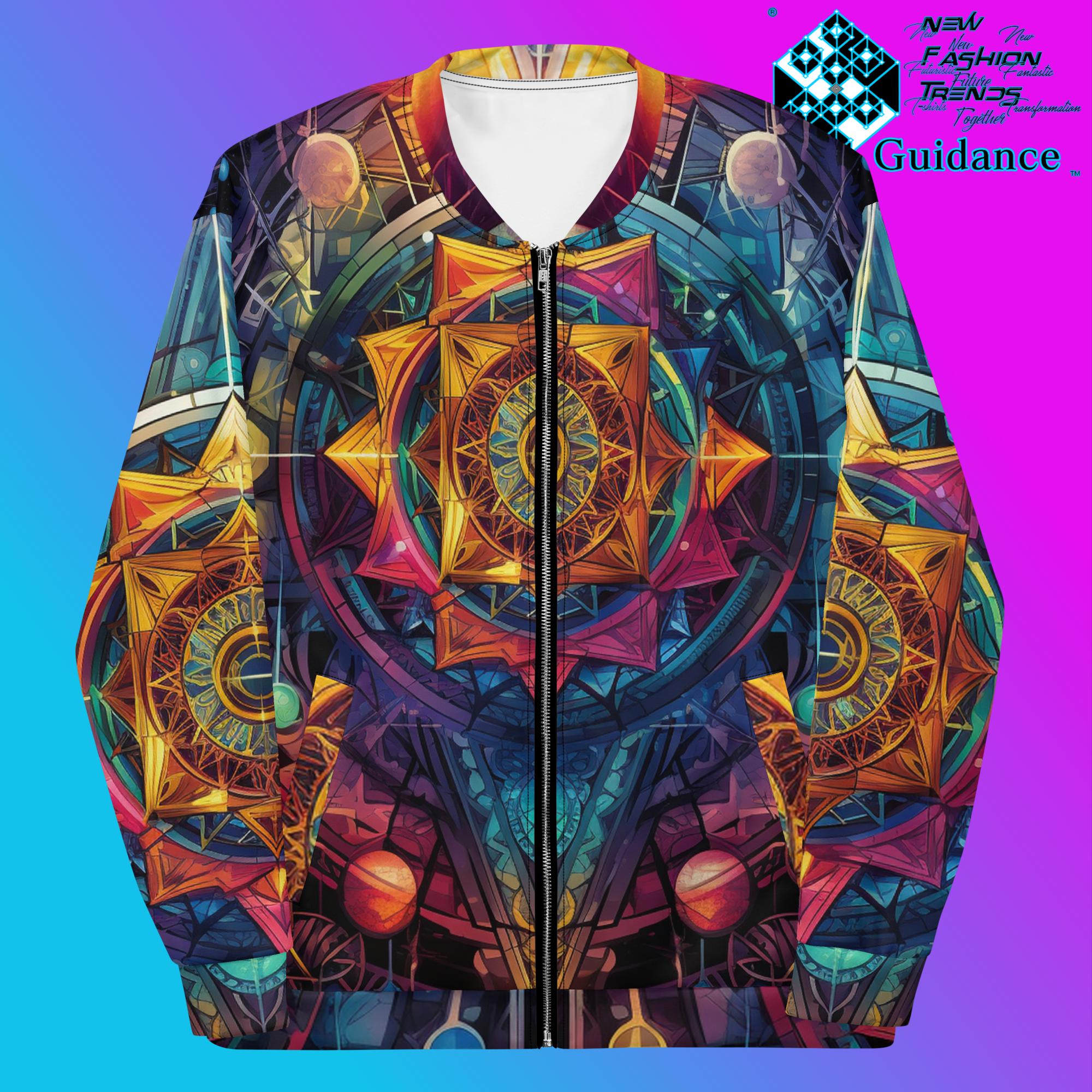 Ethereal Insight Bomber Jacket Vintage Festival by XGuidance XS 1