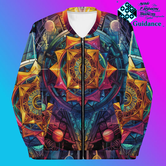 Ethereal Insight Bomber Jacket Vintage Festival by XGuidance XS 1