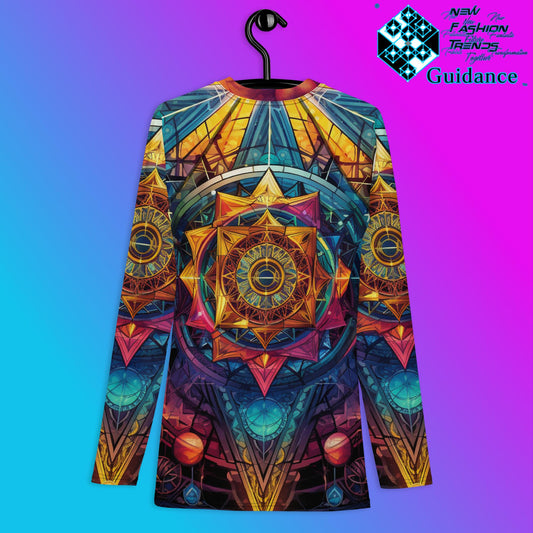 Ethereal Insight Psychedelic Long Sleeve Rash Guard by XGuidance XS 2