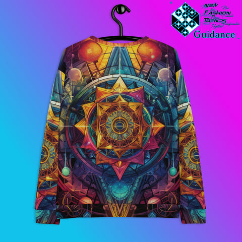 Ethereal Insight Sweatshirt – Sacred Geometry Festival Wear by XGuidance XS 2