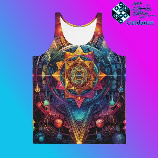 Ethereal Insight Tank Top – Sacred Geometry Festival Wear by XGuidance XS 1