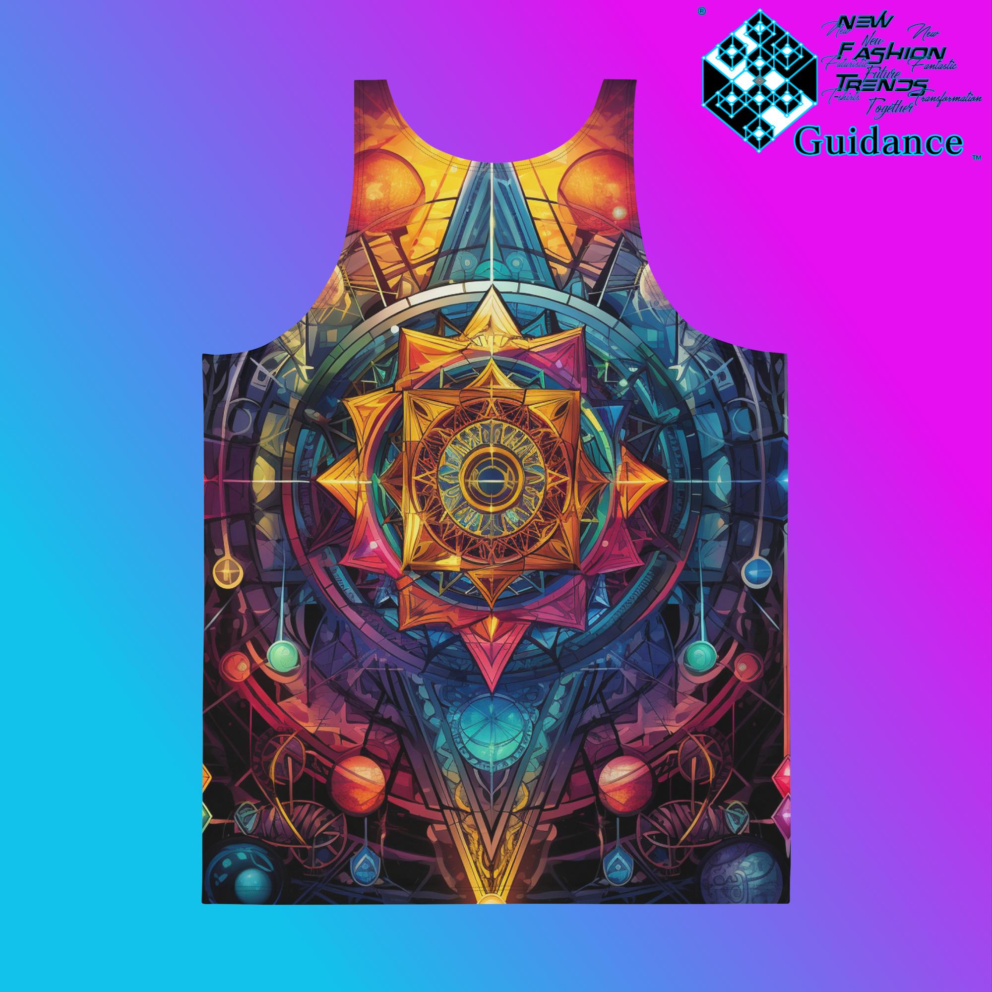 Ethereal Insight Tank Top – Sacred Geometry Festival Wear by XGuidance XS 2