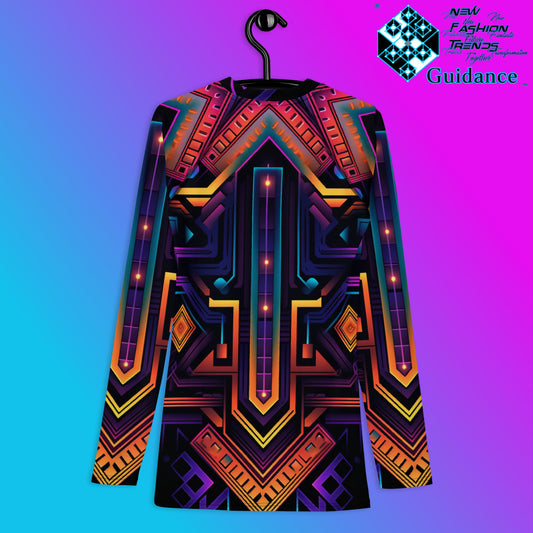Ethereal Pathway Rash Guard Swim Shirt Rash Guard by XGuidance XS 2