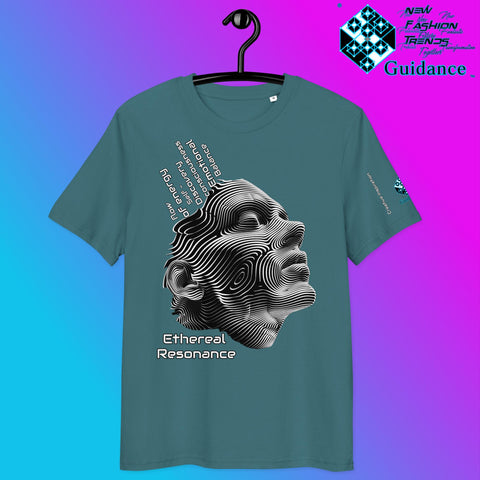 Ethereal Resonance T-Shirt – Abstract Face & Flowing Lines by XGuidance Stargazer 11