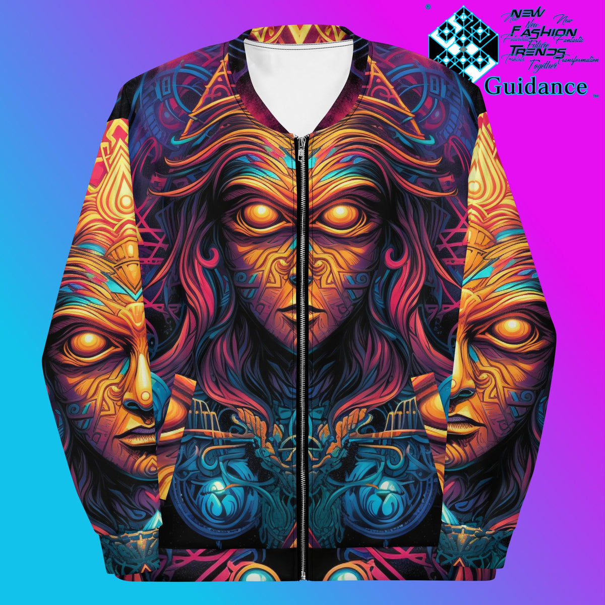 Ethereal Reverie Bomber Jacket Vintage Festival by XGuidance XS 1