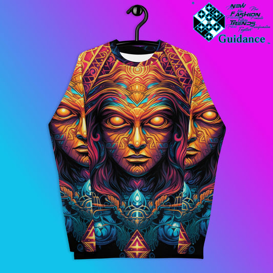 Ethereal Reverie Psychedelic Long Sleeve Rash Guard by XGuidance XS 1