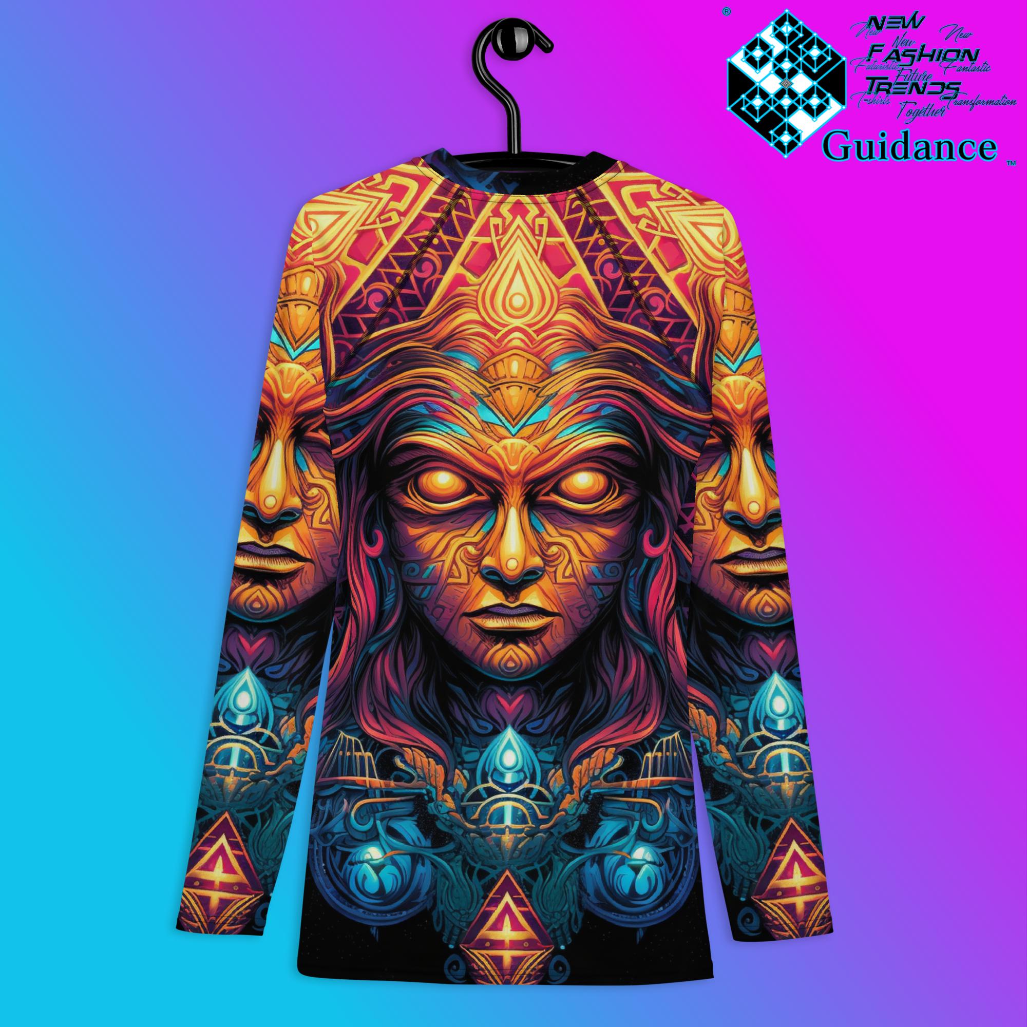 Ethereal Reverie Psychedelic Long Sleeve Rash Guard by XGuidance XS 2