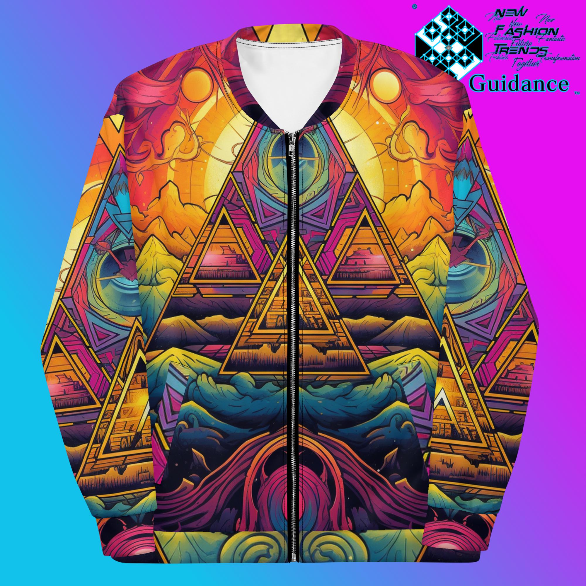 Ethereal Threads Bomber Jacket Vintage Festival by XGuidance XS 1
