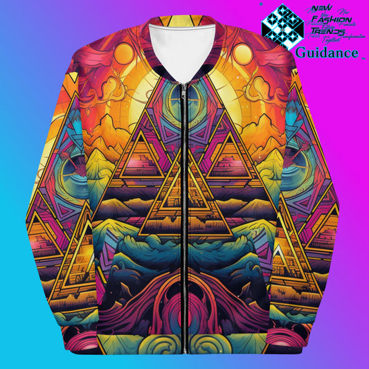 Ethereal Threads Bomber Jacket Vintage Festival by XGuidance XS 1