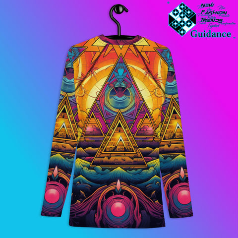 Ethereal Threads Psychedelic Long Sleeve Rash Guard by XGuidance XS 2