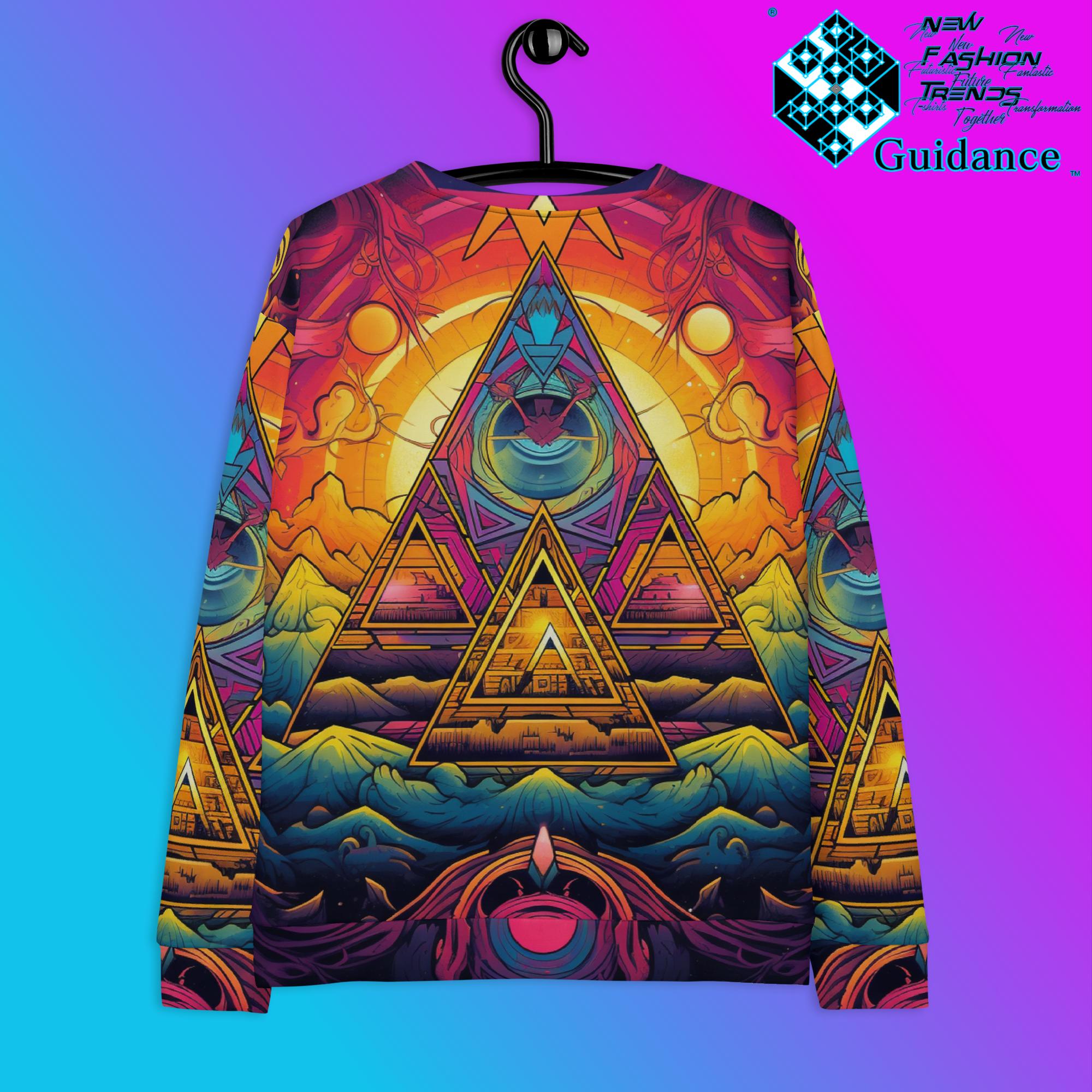 Ethereal Threads Sweatshirt – Geometric Festival Streetwear by XGuidance XS 2