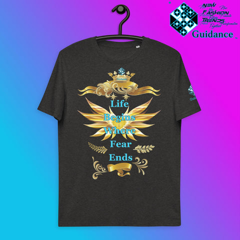 Fears Ends T-Shirt T-Shirts by XGuidance Dark Heather Grey 11