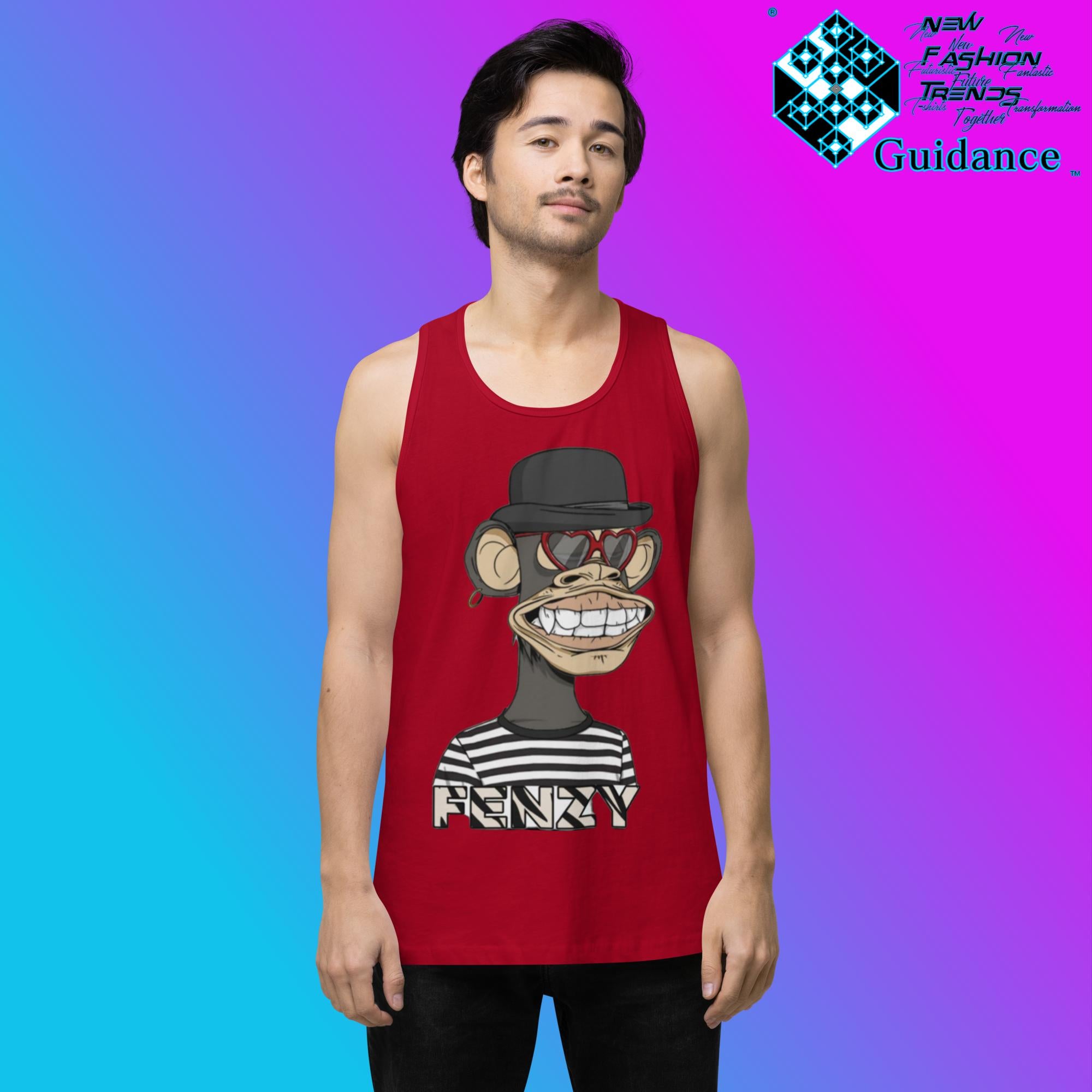 Fenzzy Ape - Tank Tops Tank Tops by XGuidance Red 7
