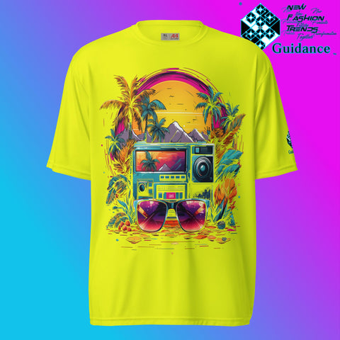 Festive Flourish Holiday T Shirt by XGuidance Safety Yellow 10