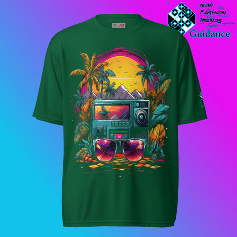 Festive Flourish Holiday T Shirt by XGuidance Forest Green 3