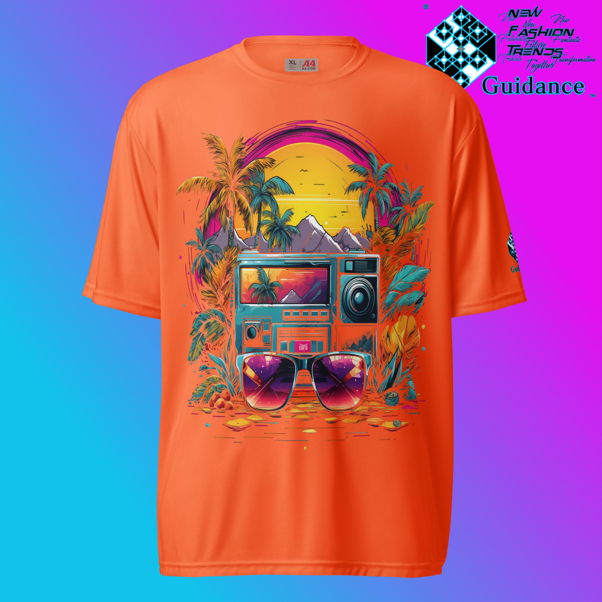 Festive Flourish Holiday T Shirt by XGuidance Safety Orange 9