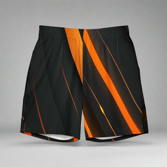 Fine Line Swim Trunks – Minimalist Orange Stripe Look by XGuidance 2XS 1