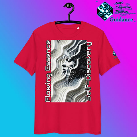 Flowing Essence T-Shirt – Abstract Face & Self-Discovery by XGuidance Red 3