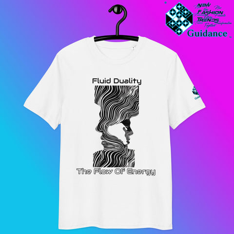 Fluid Duality T-Shirt with Energy Flow by XGuidance White 2