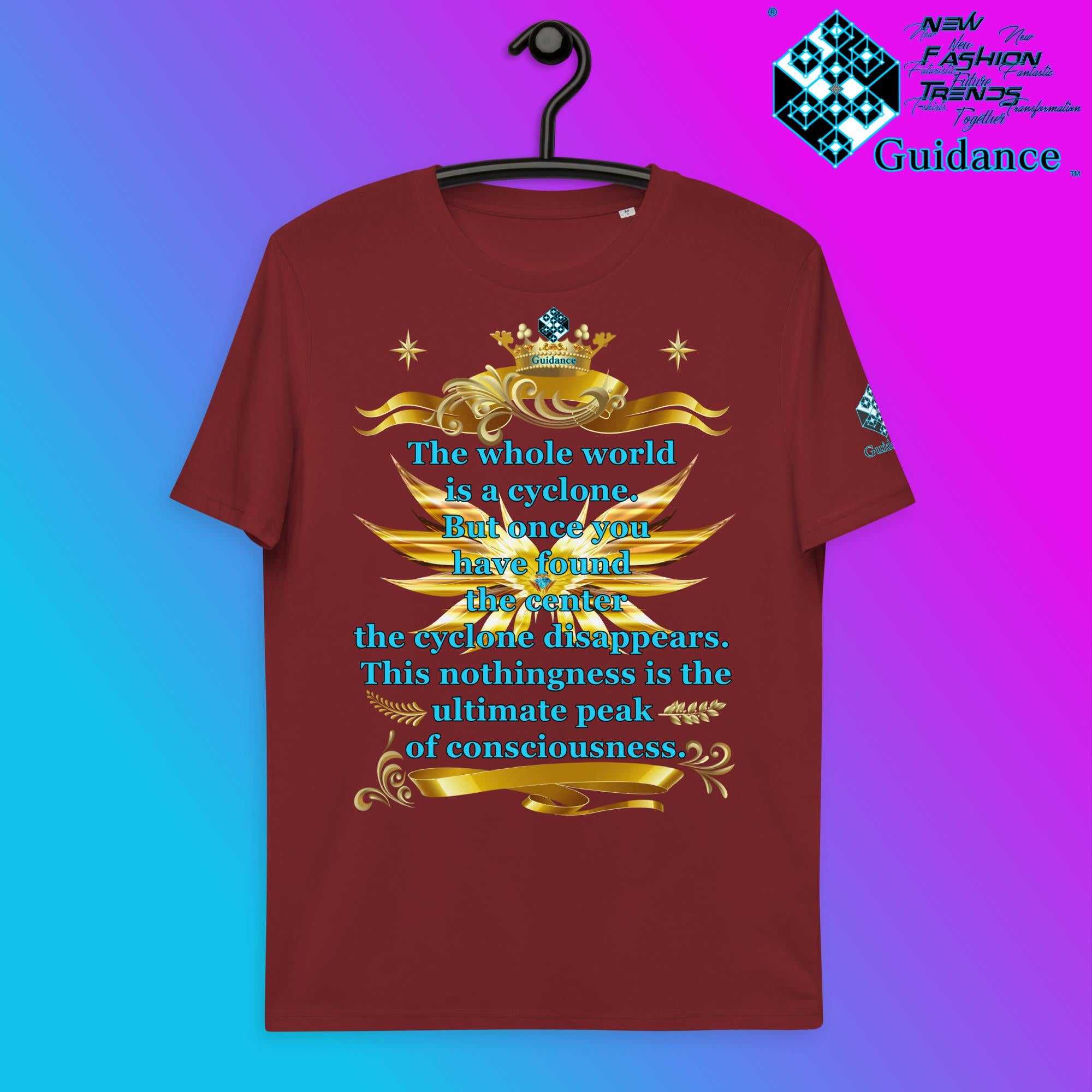Found The Center T-Shirt T-Shirts by XGuidance Burgundy 10