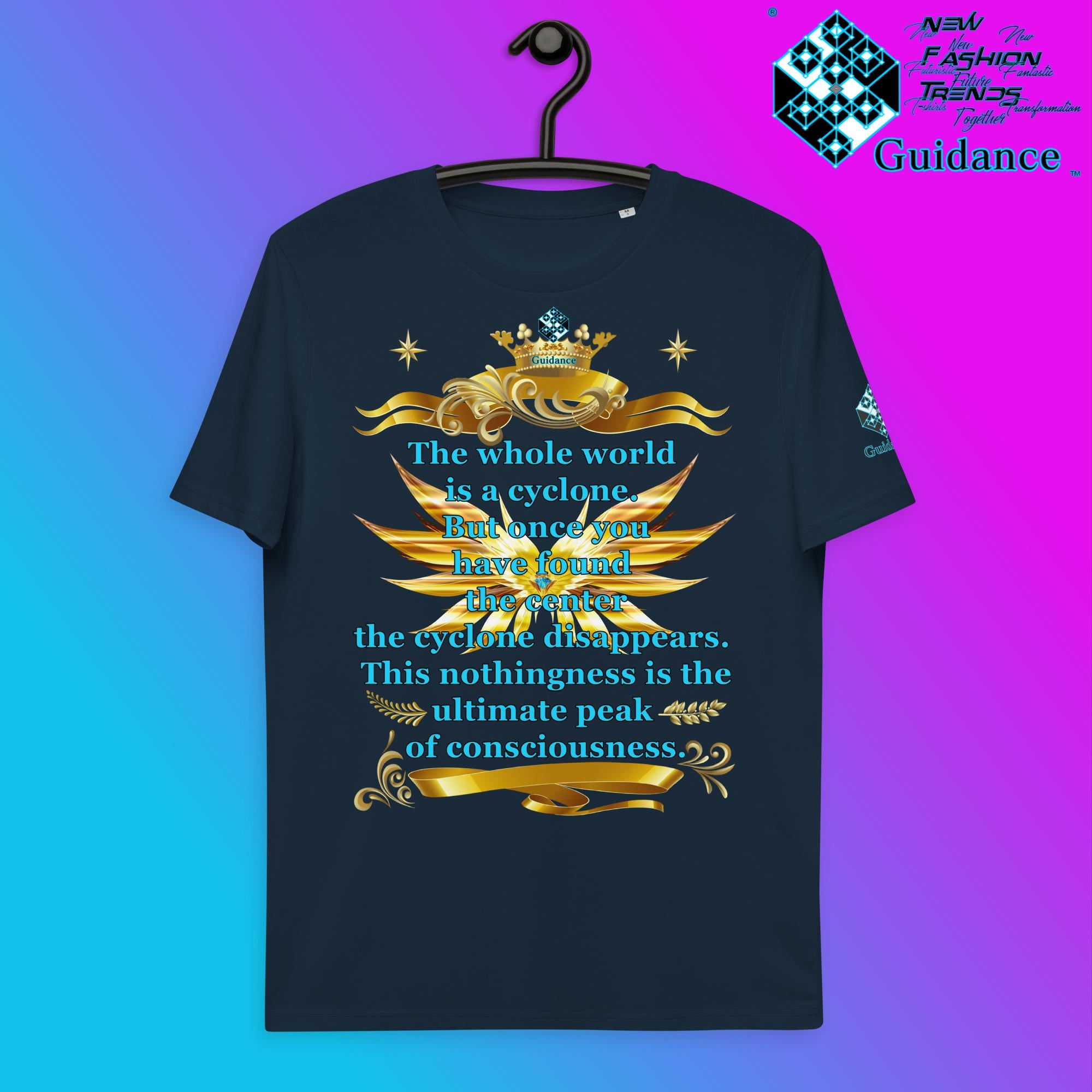Found The Center T-Shirt T-Shirts by XGuidance French Navy 3