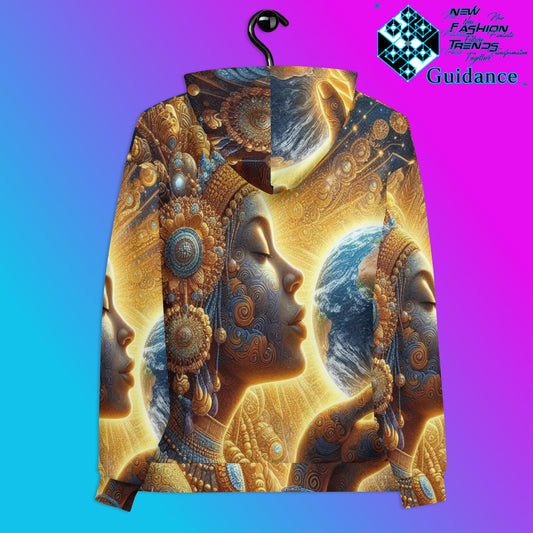 Gaia’s Embrace Hoodie with Earth Goddess Design by XGuidance 2XS 2