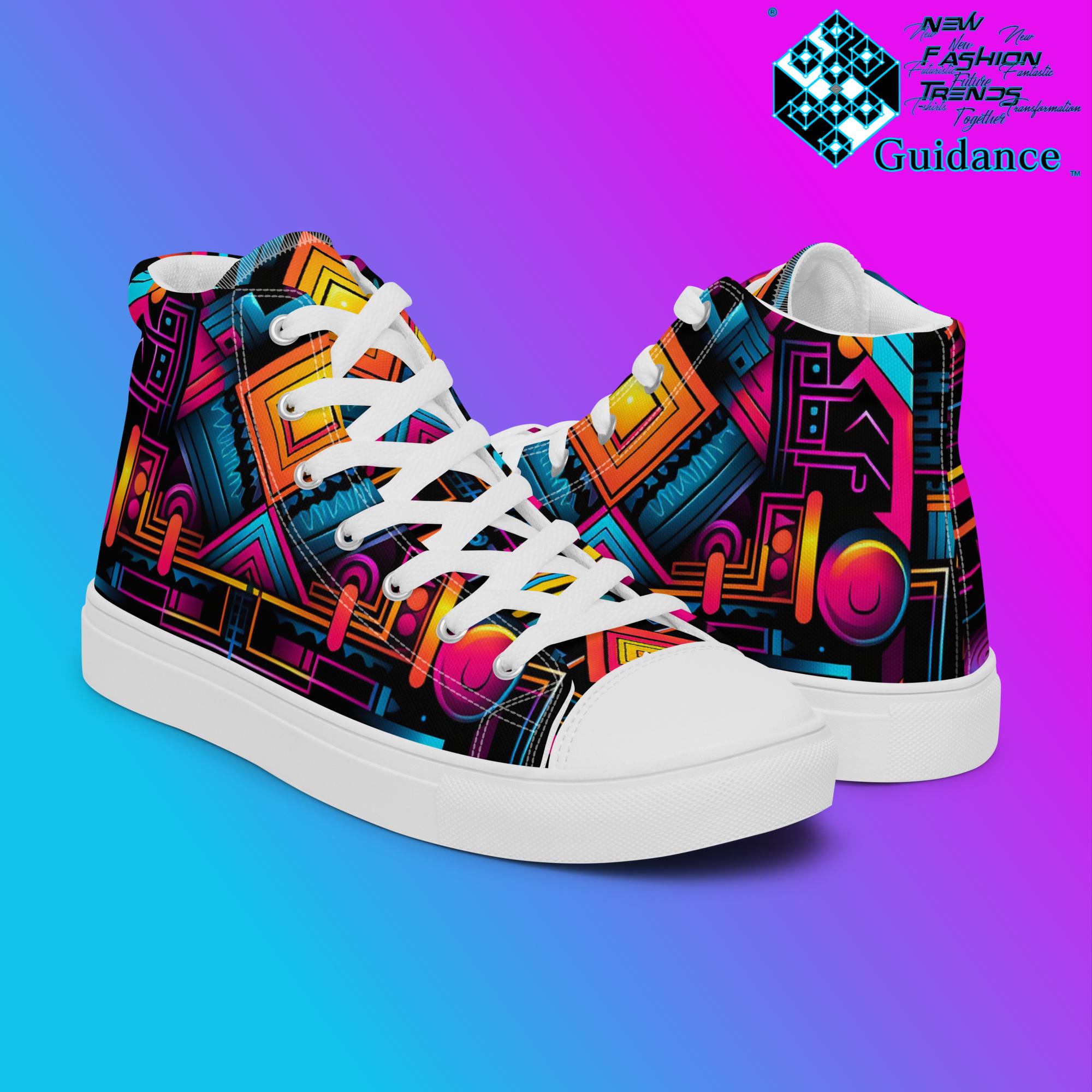 Galactic Convergence – Futuristic Neon Sneakers Sneakers by XGuidance Black 7