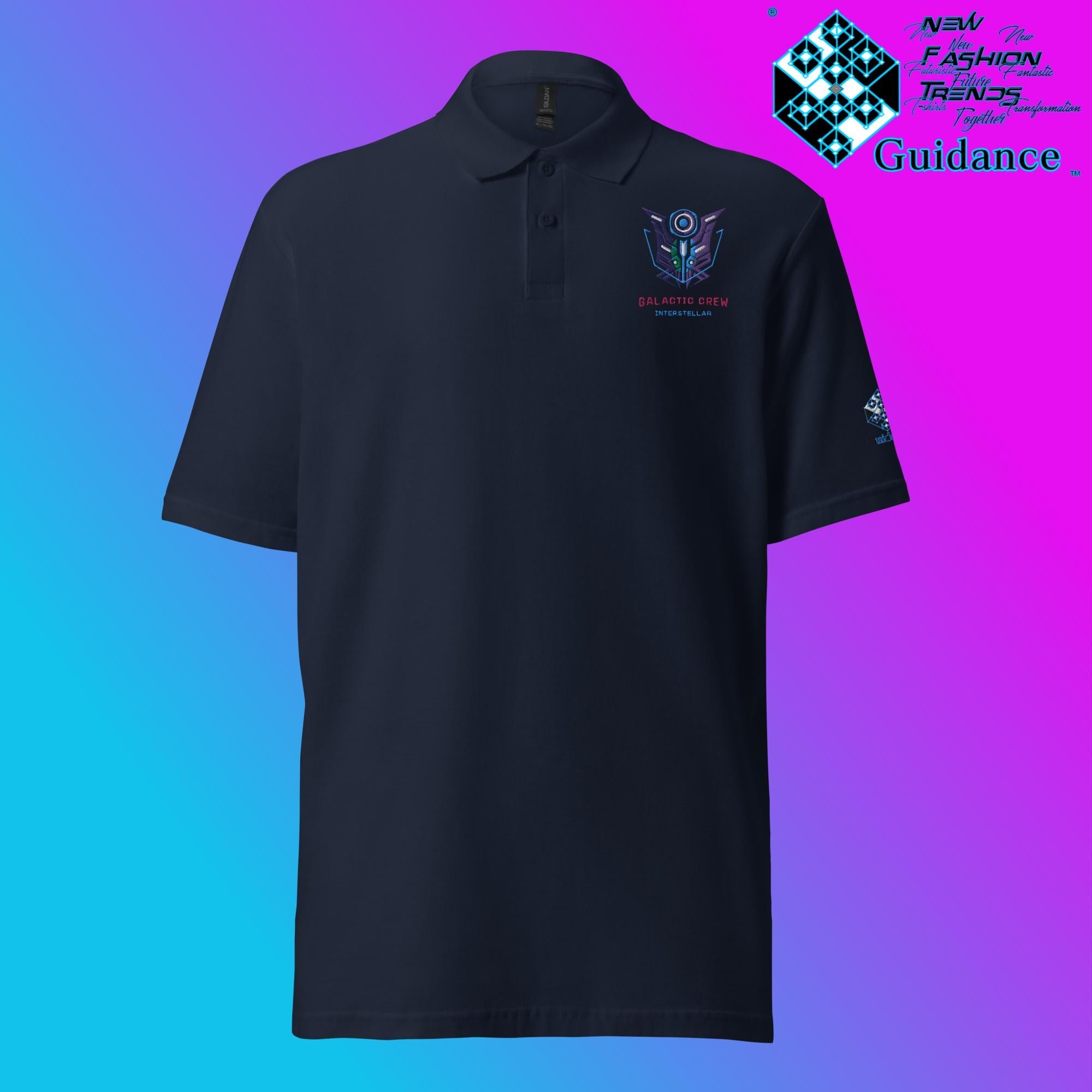 Galactic Crew - Polo Shirt Polo Shirts by XGuidance Navy 5