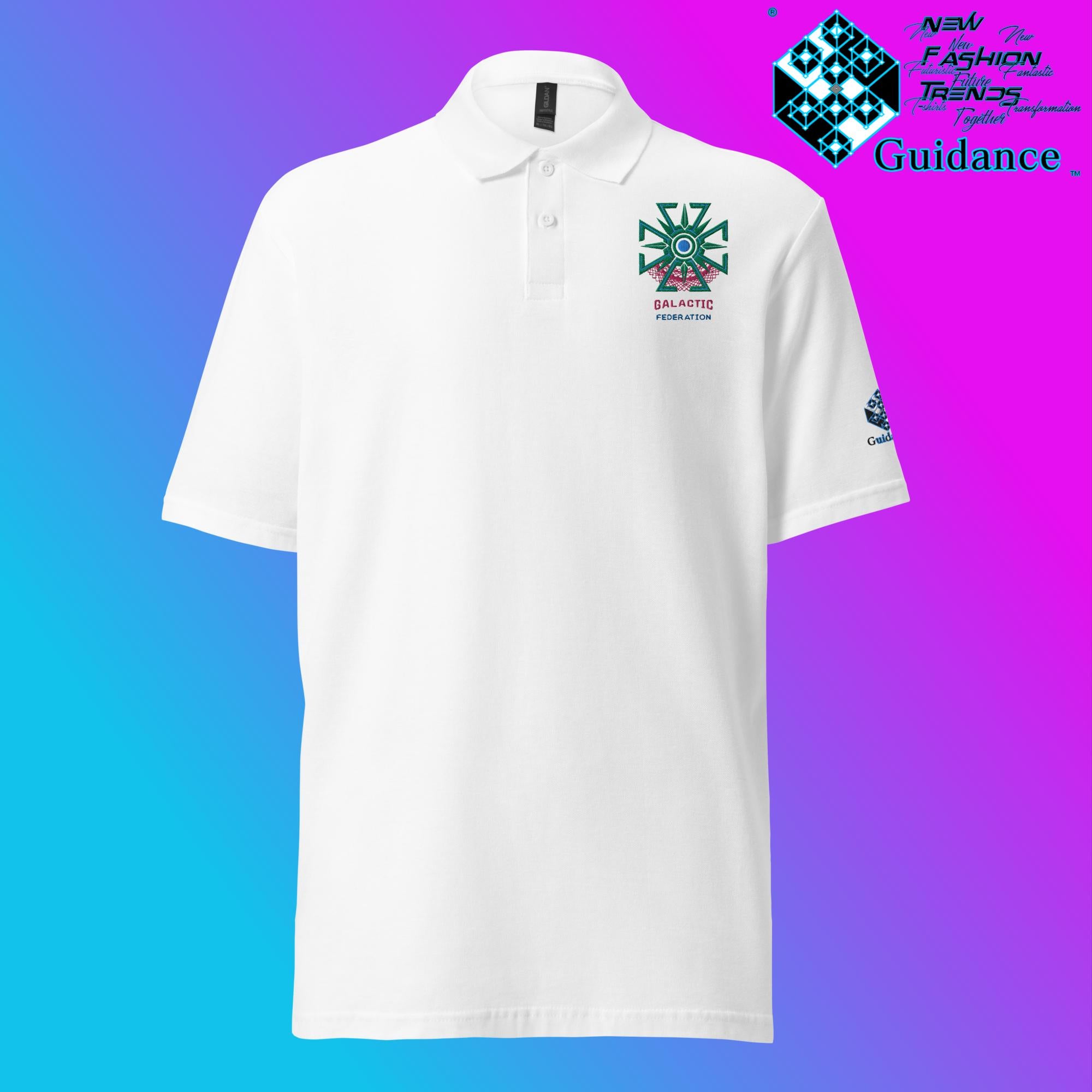 Galactic Federation - Polo Shirt Polo Shirts by XGuidance White 1