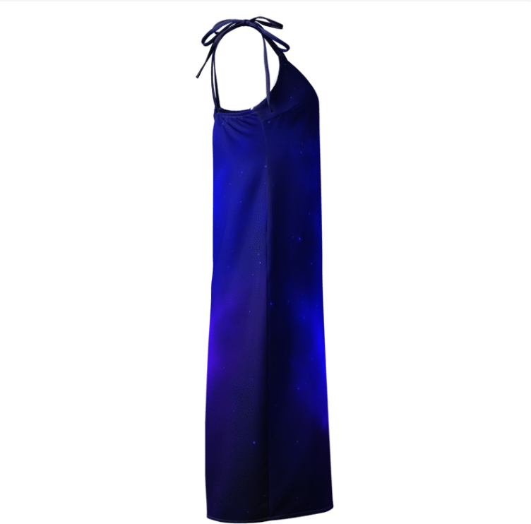 Galactic Goddess Festival Dress – Cosmic Blue Glow Dresses by XGuidance XS 3