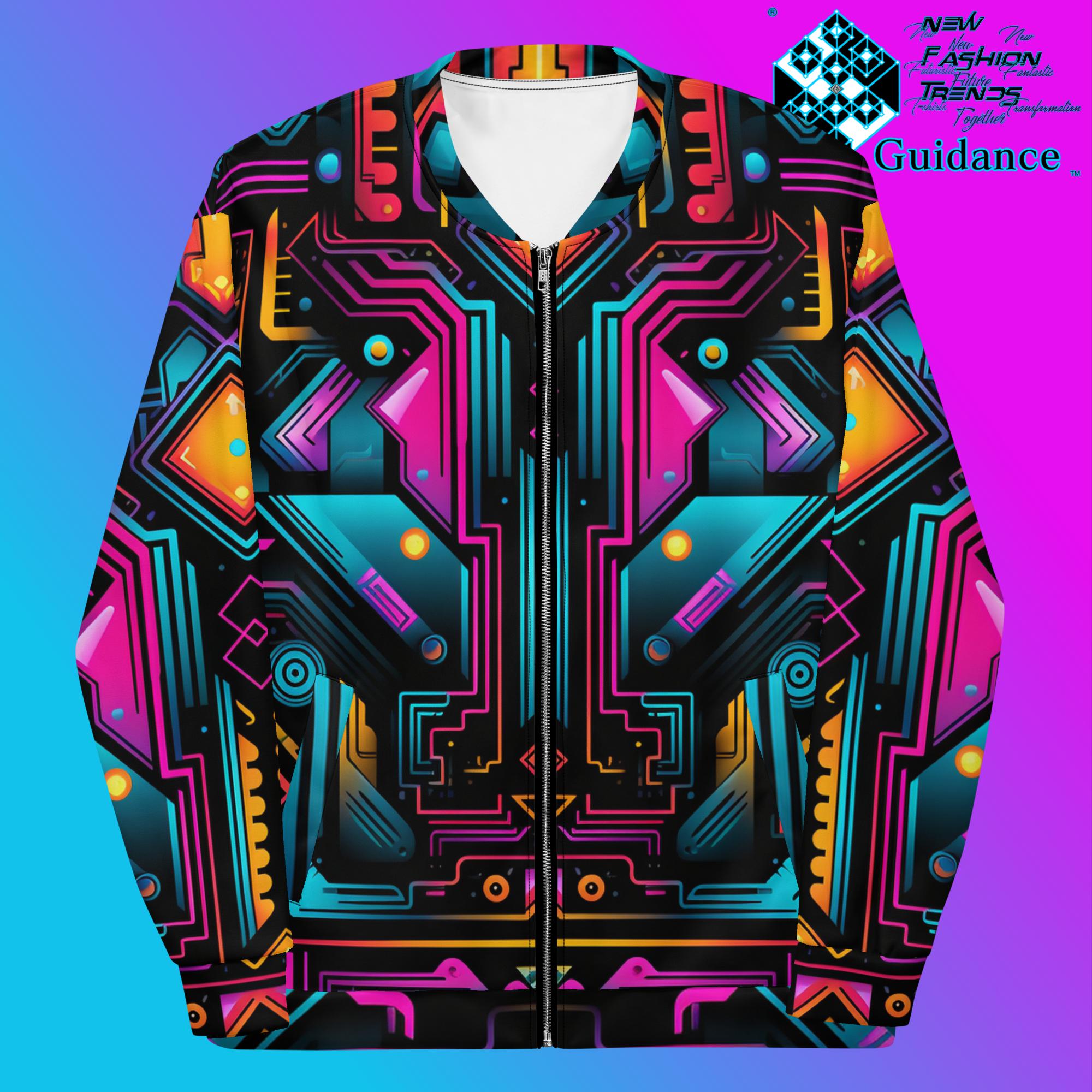 Galactic Synth Bomber Jackets Bomber Jackets by XGuidance XS 1