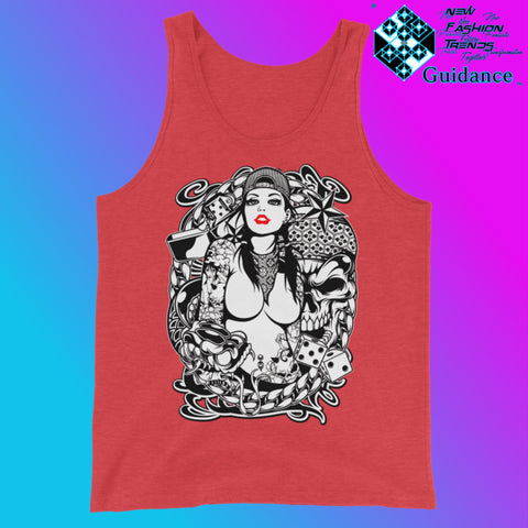 Gang's style - Tank Tops Tank Tops by XGuidance Red Triblend 6