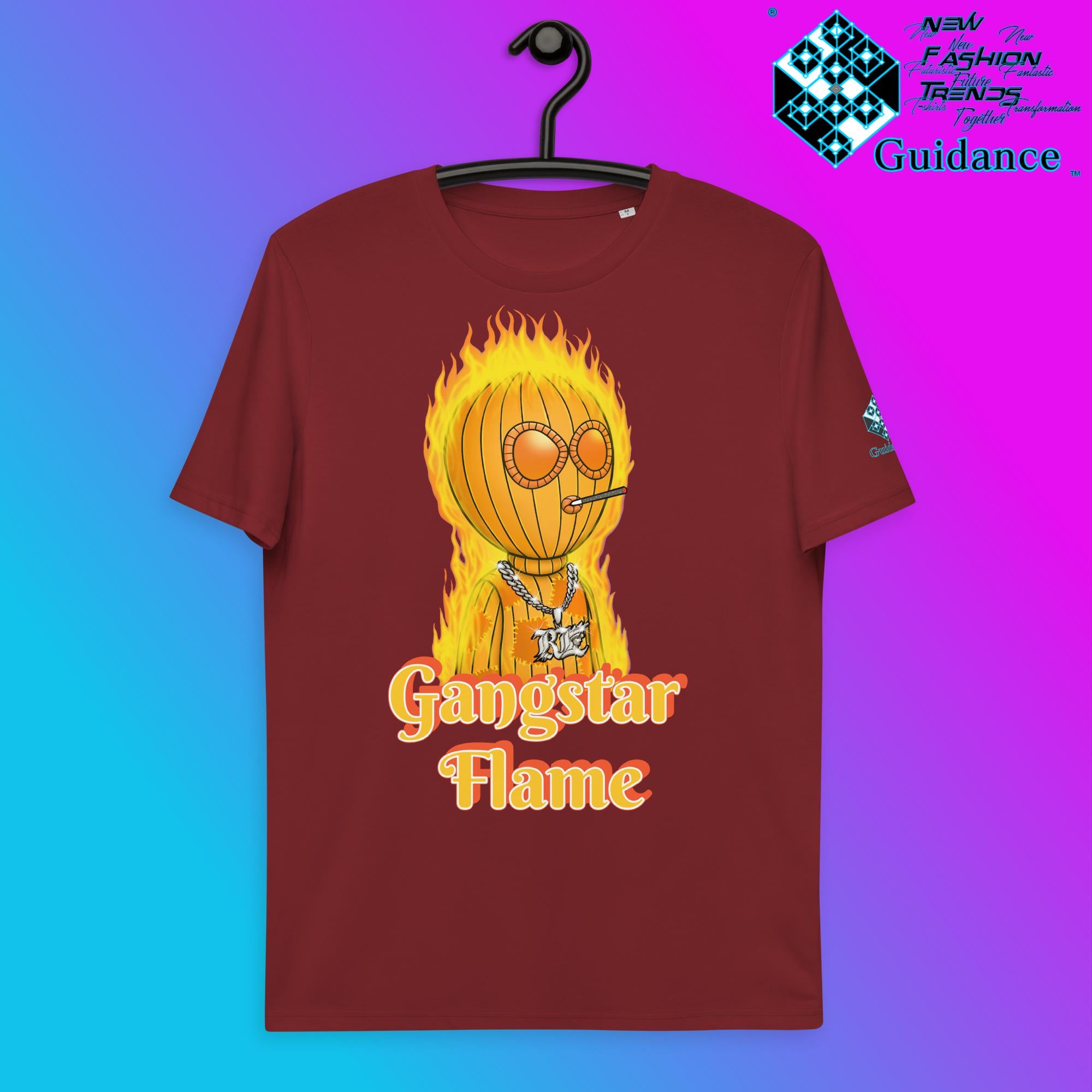 Gangstar Flame T-Shirt T-Shirts by XGuidance Burgundy 10