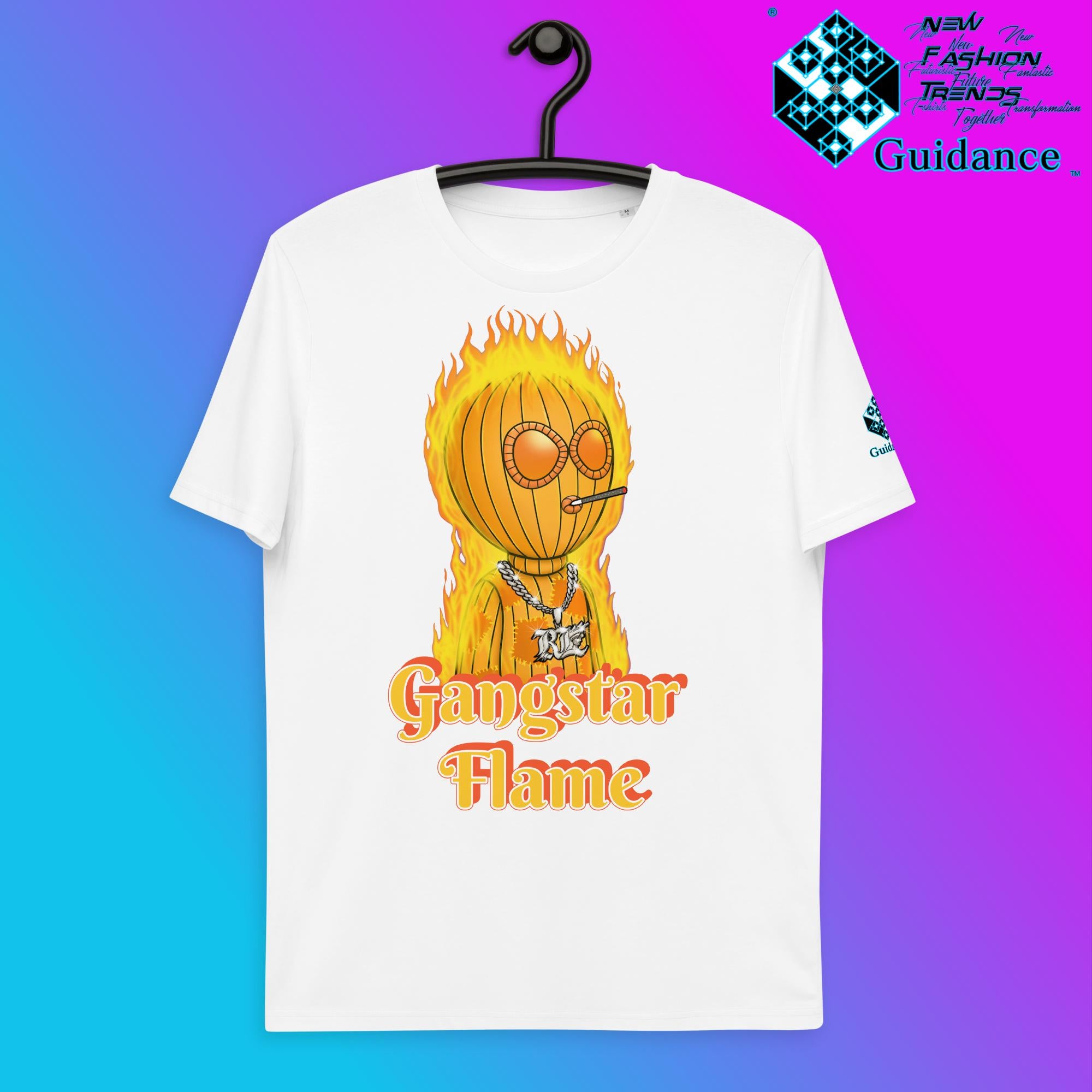 Gangstar Flame T-Shirt T-Shirts by XGuidance White 5