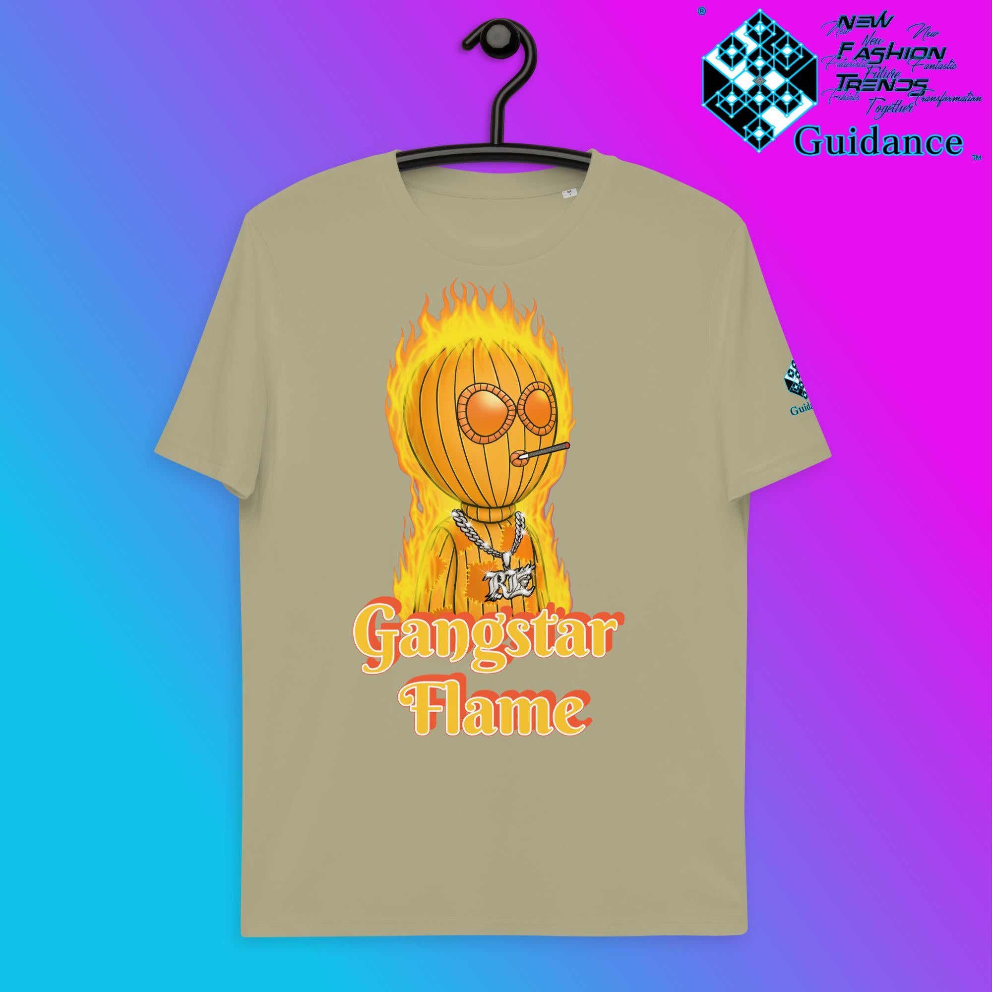 Gangstar Flame T-Shirt T-Shirts by XGuidance Sage 9