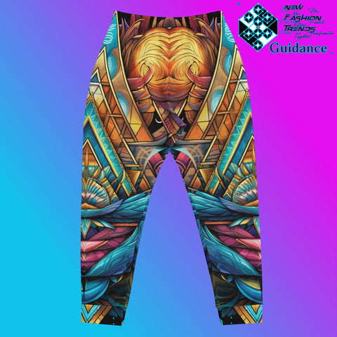 Geometric Angels Jogger Pants – Celestial Psychedelic Festival Wear by XGuidance XS 2