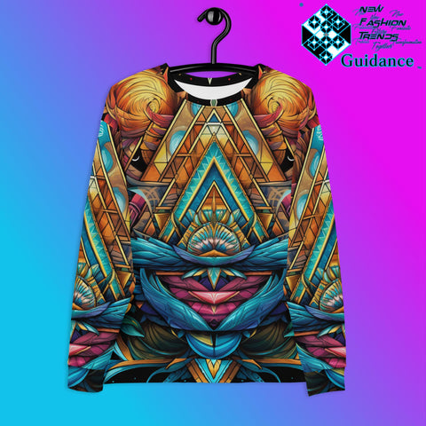Geometric Angels Sweatshirt – Celestial Festival Streetwear by XGuidance XS 1