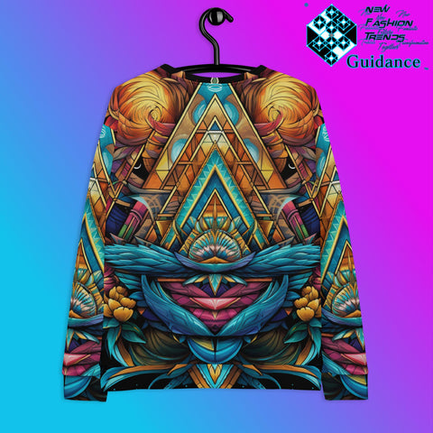 Geometric Angels Sweatshirt – Celestial Festival Streetwear by XGuidance XS 2