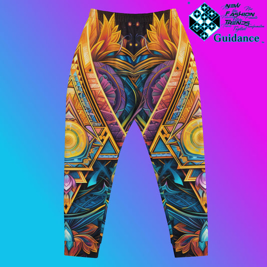 Geometric Chronicles Jogger Pants – Modern Chic Festival Wear by XGuidance XS 2